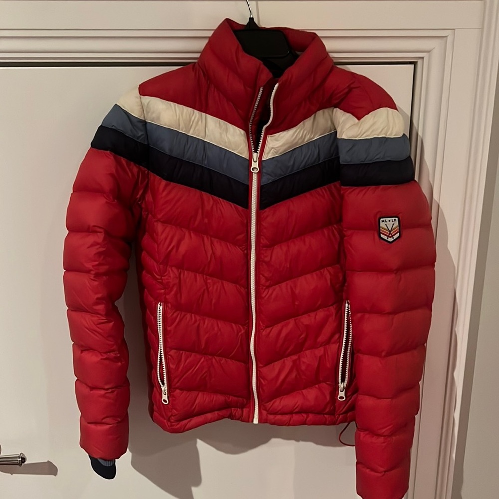 Marine Layer x Lost and Found colored jacket, size small, gently worn